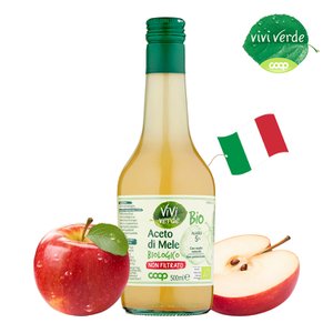  COOP 비비베르데 이탈리아 유기농 애플사이다비니거 언필터 천연발효 사과식초 500ml Non GMO
