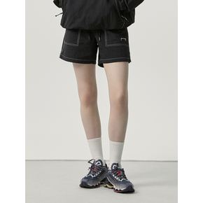 ESSENTIAL RIPSTOP SHORTS-BLACK