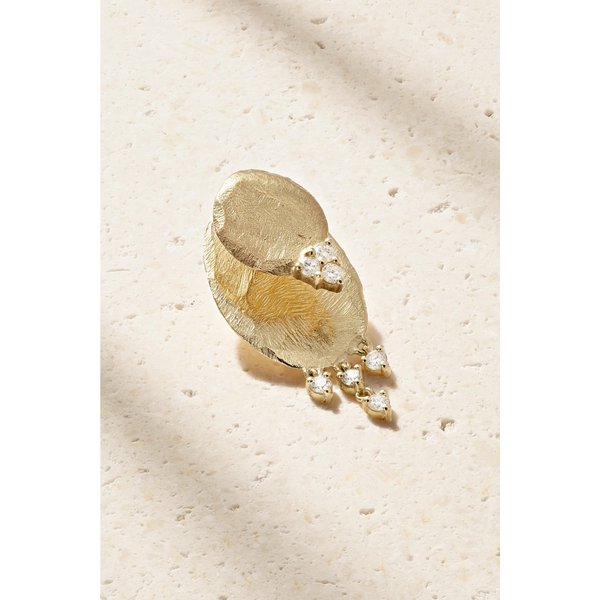 파스칼 몽부아쟁 가비 N°3 9캐럿 골드 다이아몬드 싱글 귀걸이 46376663162909350