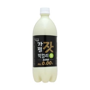 우리술 가평잣막걸리맛 제로 0.00% 750ml 무알콜릭 가평잣막걸리맛
