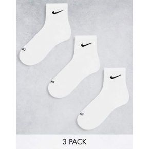 4091687 Nike Training Everyday Plus Cushioned 3-pack ankle socks in white