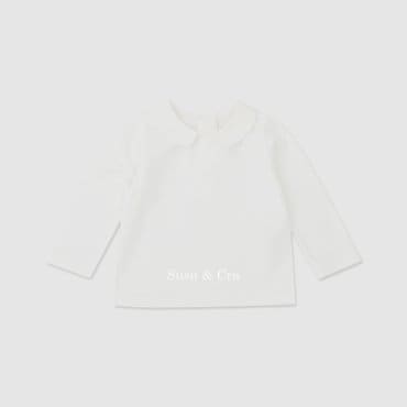 슈슈앤크라 mini 잉크 카라 티셔츠 ㅡ 아이보리