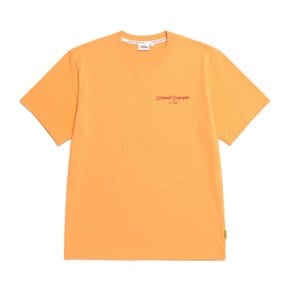 N232UTS990 옐로우스톤 슬로건 아트웍 반팔 티셔츠 ORANGE