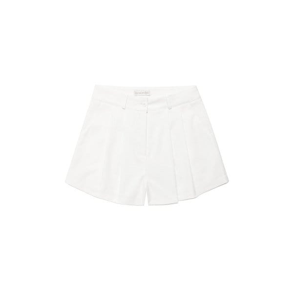 Linda Two-tuck Shorts_White