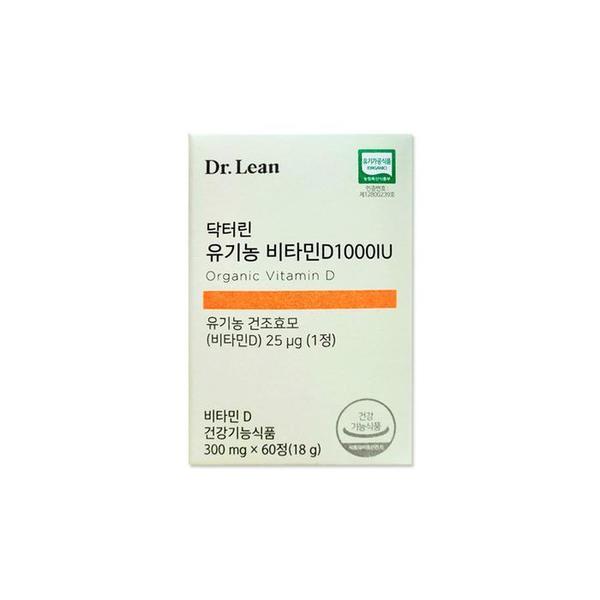 닥터린 유기농 비타민D1000IU 300mg 60정/mjc (S34574475)