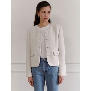 Diana tweed jacket (Ivory)