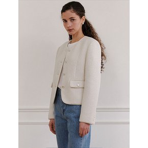 Diana tweed jacket (Ivory)