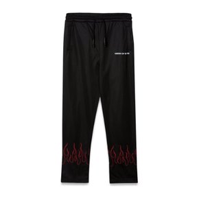 [해외배송] 비전오브슈퍼 자수 플레임 팬츠 VOS KB16REDFLT BLACK