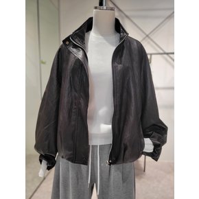 [부산점] 하이넥 집업 페이크 레더  AS7XL360