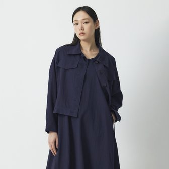 JAJU 여 크링클 자켓(NAVY / CHARCOAL)