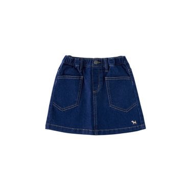 블루독 25A25-431-50(DD)로우데님 스커트