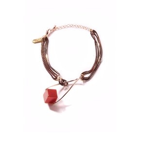 Red Agate Oval Bracelet