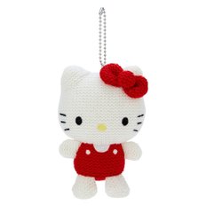 12.5 cm 499871 산리오(SANRIO) 아미구루미풍 니트 마스코트 홀더 헬로 키티 약폭 9×안길이