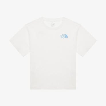노스페이스 [노스페이스키즈 공식] NT7UR02S 키즈 고-투 반팔 라운드 티_OFF WHITE