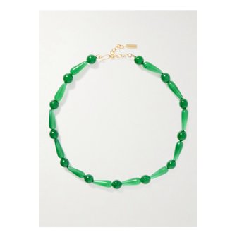 COMPLETEDWORKS 컴플리티드워크 더 뎁스 오브 타임  골드 버메일 캘세더니 네크리스 그린 1647597357856234