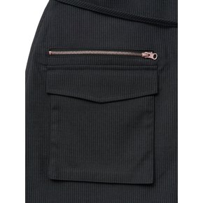 zip skirt (navy)