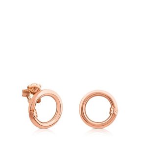 Small Rose Vermeil Silver Hold Earrings/귀걸이/712343520