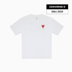 CVD 루즈 핏 그래픽 티 화이트 UCH618-001