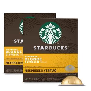 [해외직구] Starbucks 스타벅스 네스프레소 버츄오캡슐 블론드 에스프레소 스벅커피 10입 2팩
