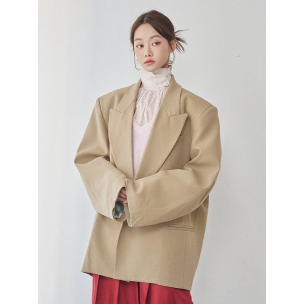 Maxi Overfit Jacket_beige