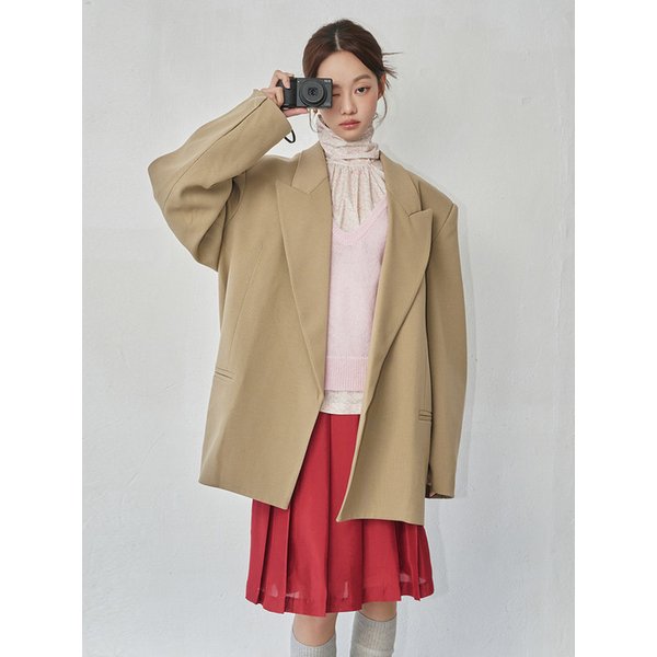 Maxi Overfit Jacket_beige
