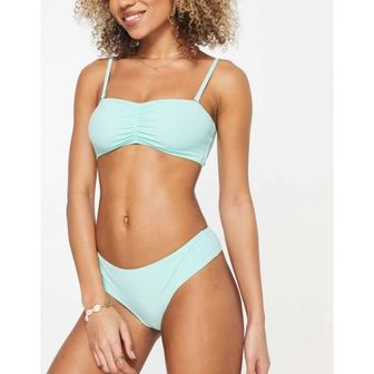 이스퀘어 4883636 Volcom simply soft cheeky bikini bottom in pale aqua