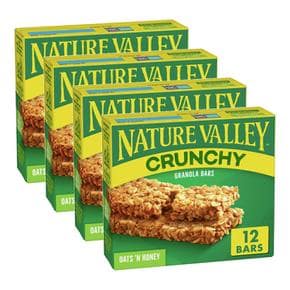 [해외직구] Nature Valley 네이처입밸리 크런치 그래놀라 바 오트 앤 허니 12입 4팩