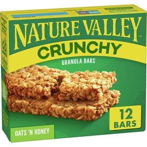 [해외직구] Nature Valley 네이처입밸리 크런치 그래놀라 바 오트 앤 허니 12입 4팩