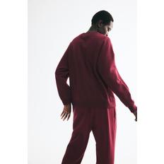오버사이즈 스웨트셔츠 버건디 1243667043