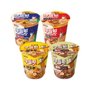 농심 누들핏 육개장맛 1개+김치사발면맛 1개+카구리맛 1개+짜파구리맛 1개