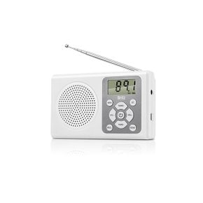 인터내셔널 BZ-R120 화이트 FM 라디오