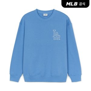 MLB [코리아공식] 베이직 메가로고 오버핏 맨투맨 LA (D.Sky Blue)