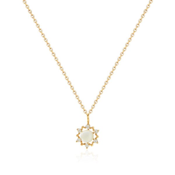 [모룬] 14K 스타라이트 진주 체인 목걸이 MON39727