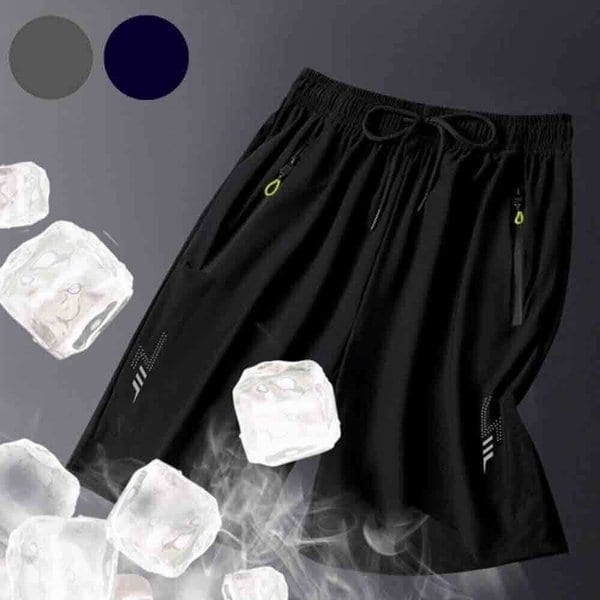 남자 여름 아이스 쿨링 밴딩 헬스 심플 반바지 OC-PTH-SWF4C095