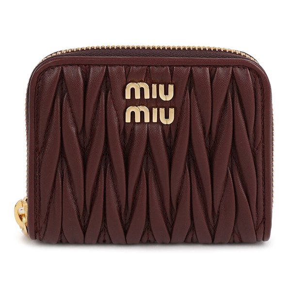 라프리마 미우미우 마테라쎄 나파 가죽 동전 지갑 5MM268-AFPP-F0007