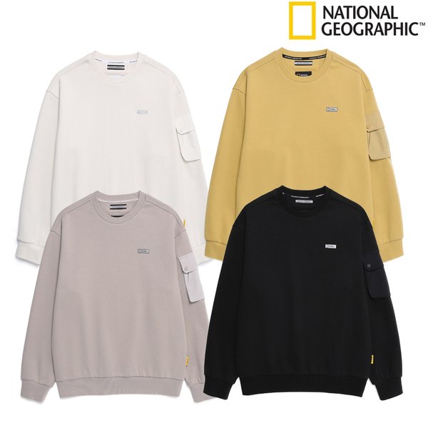 [시흥점] N251USW100 남여공용 NRN 소매포켓 세미오버핏 맨투맨