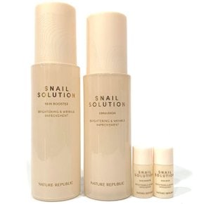 스네일 솔루션 스킨부스터 130ml + 에멀전 120ml + 증정 2개 세트