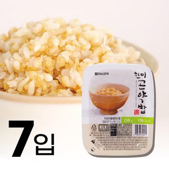  대신곤약 현미곤약밥 120kcal 밥대신 저칼로리 즉석밥 150g x 7개 하루한끼 1주분