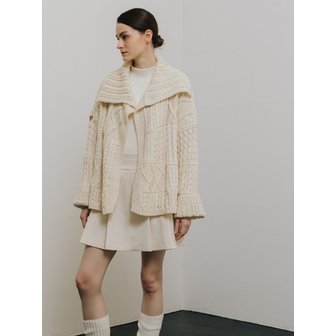 에이틴오비어 Cable Shawl Cardigan