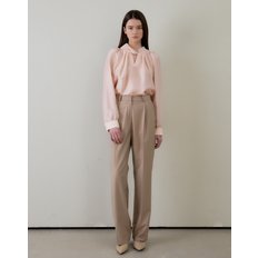 TWIST TWO WAY TIE BLOUSE Y PEACH   트위스트 투웨이 타이 블라우스  피치 5차