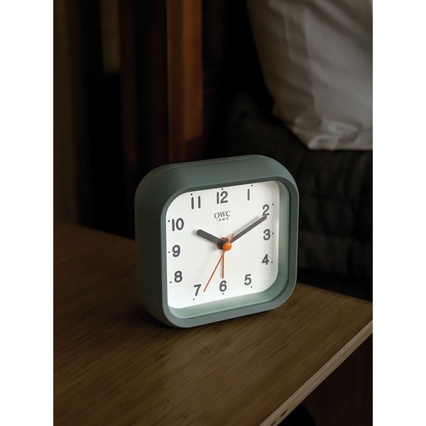 시계 이지라이프 조명 알람 무소음 탁상시계, 민트 OT1636M