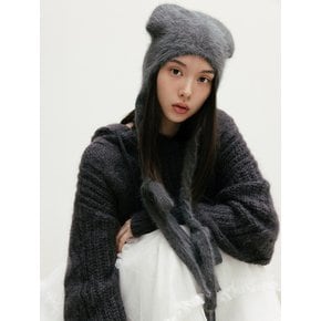 TWIST ANGORA KNIT BEANIE_TT4W302CH