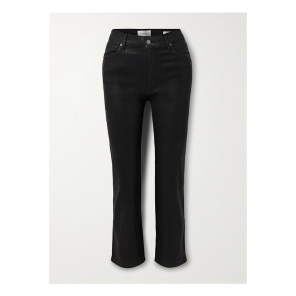 르 슬릭 코팅 하이라이즈 스트레이트 진 블랙 1647597346187725