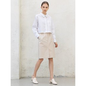 CLASSIC COTTON  STRAIT SKIRT