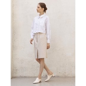 CLASSIC COTTON  STRAIT SKIRT