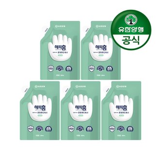 해피홈 [유한양행] 해피홈 SAFE365 핸드워시 파우치형 리필 200mL 그린샤워향 5개