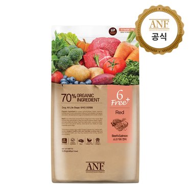 ANF 식스프리 플러스 독 소고기/연어 5.6kg