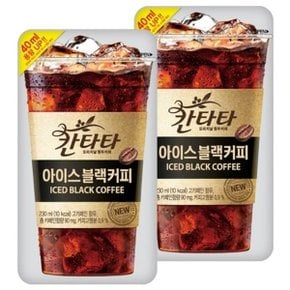 롯데 칸타타 아이스 블랙커피 230ml x 10팩