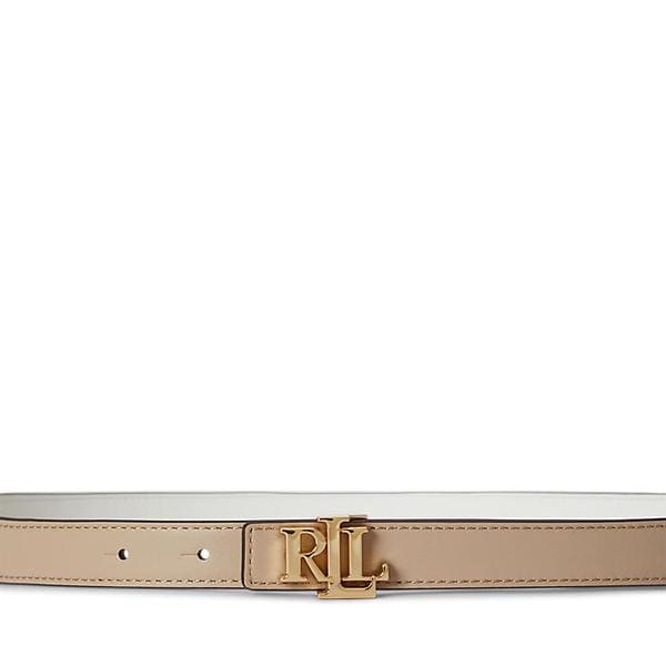 리버시블 로고 레더 스키니 벨트(WALRBLT0F320334100)