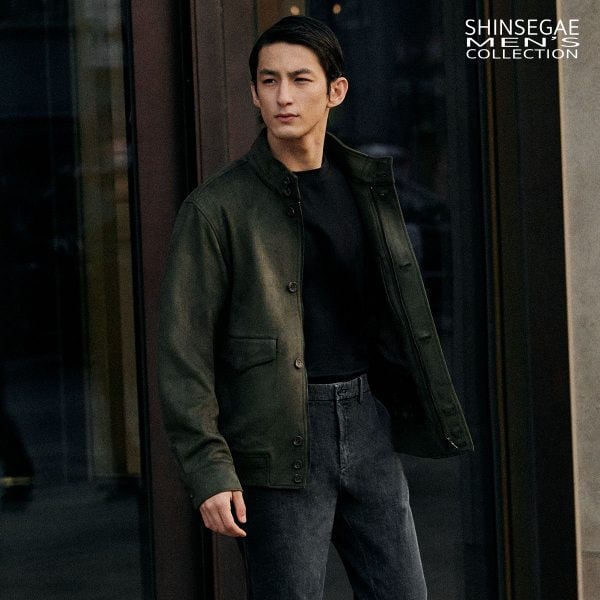 [미리주문 10%할인] 26SS NEW 신세계맨즈컬렉션 FAUX 스웨이드 해링턴 재킷